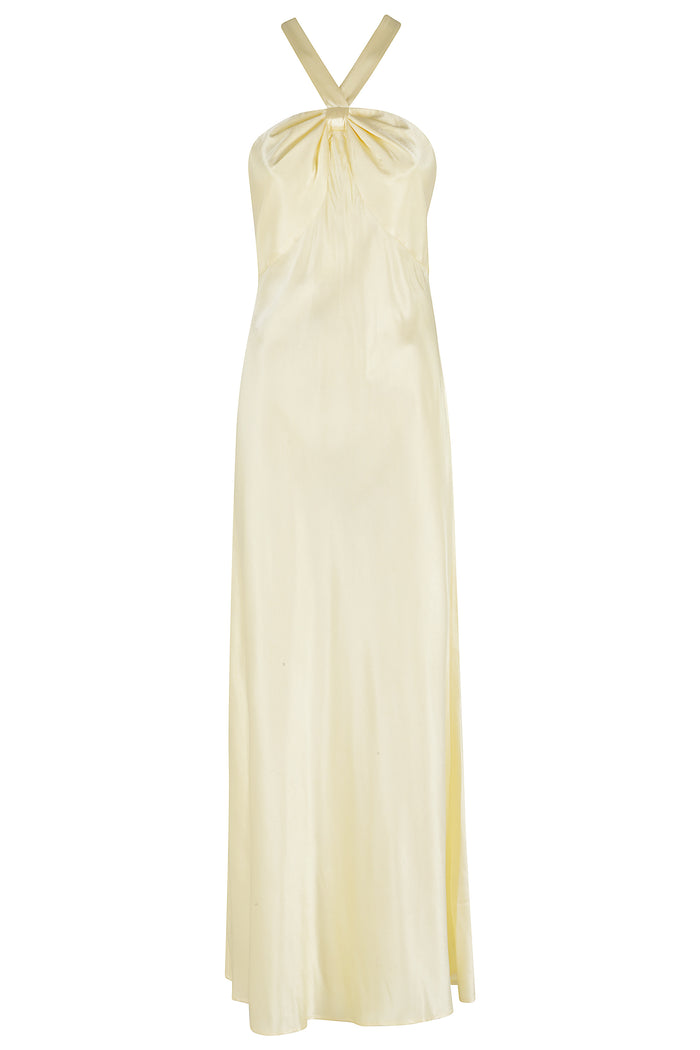 Losanna Dress Yellow & Orange Viscose Abito