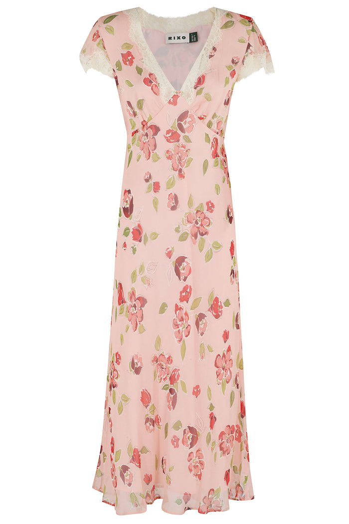 Clarice Dress Pink & Purple Viscose Abito