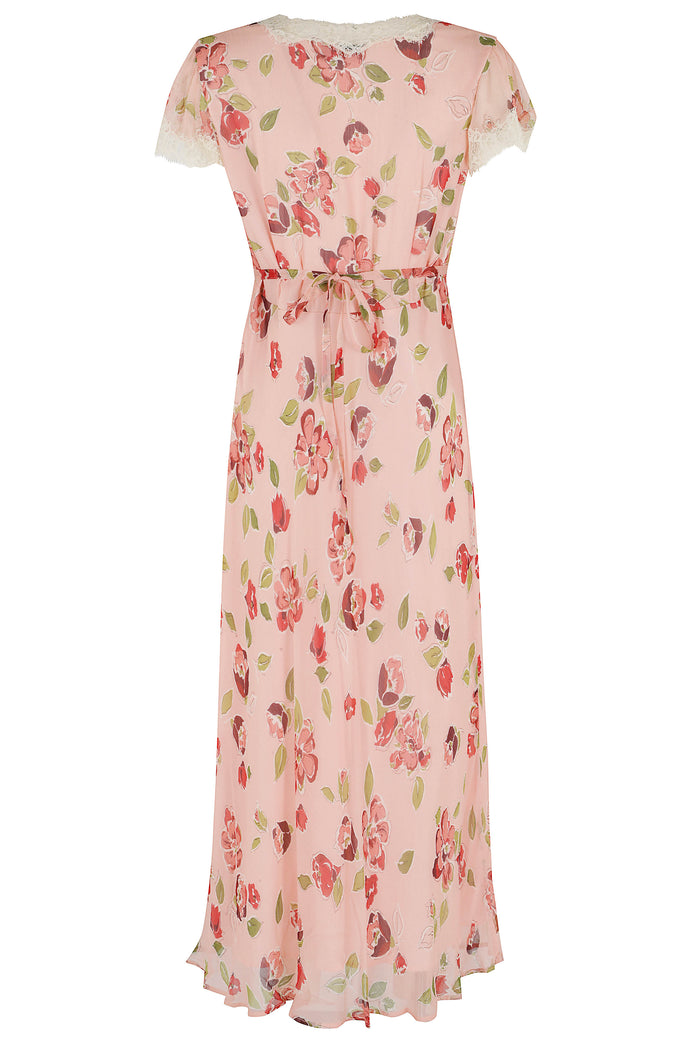 Clarice Dress Pink & Purple Viscose Abito