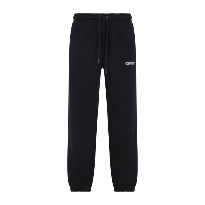Heraldic Treshold Arrows Pants Black Cotton