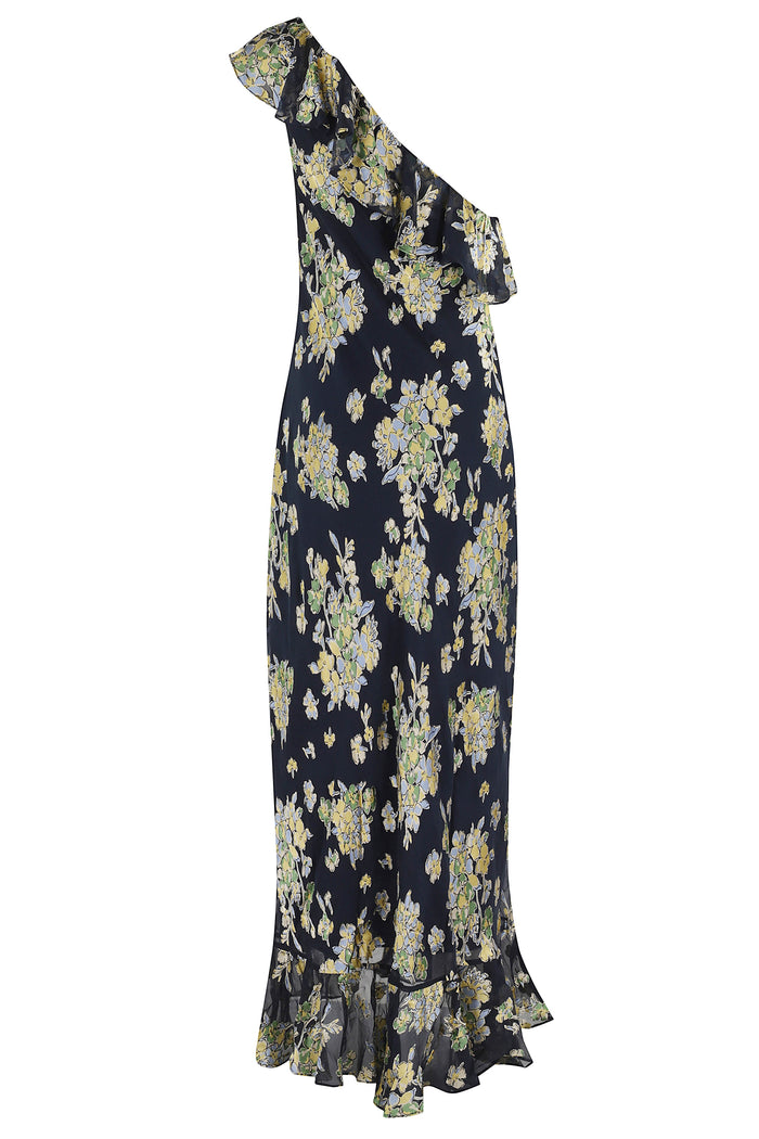 Leon Dress Blue Viscose Abito