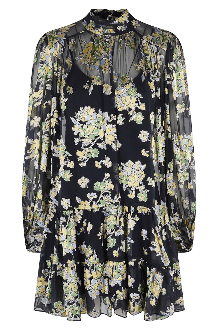 Anaya Dress Blue Viscose Abito