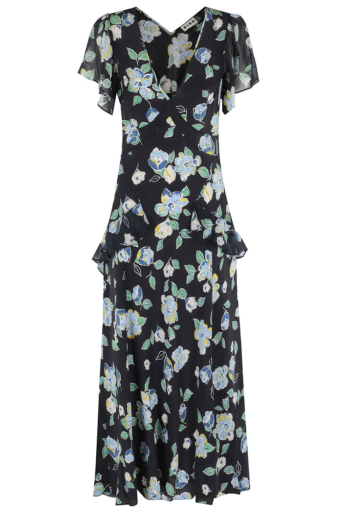 Evie Dress Blue Silkcontrast: Viscose Abito