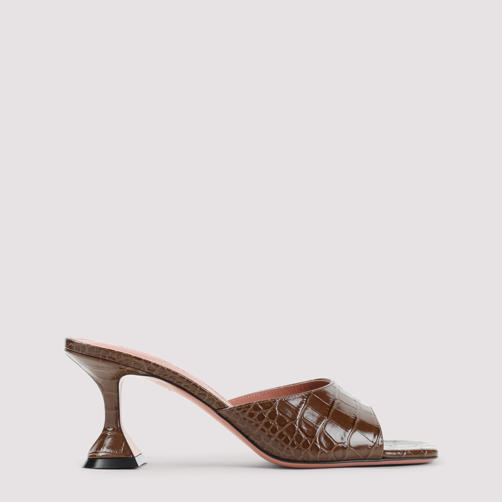 Lupita 70 Slipper Mules Brown Leather Shoe