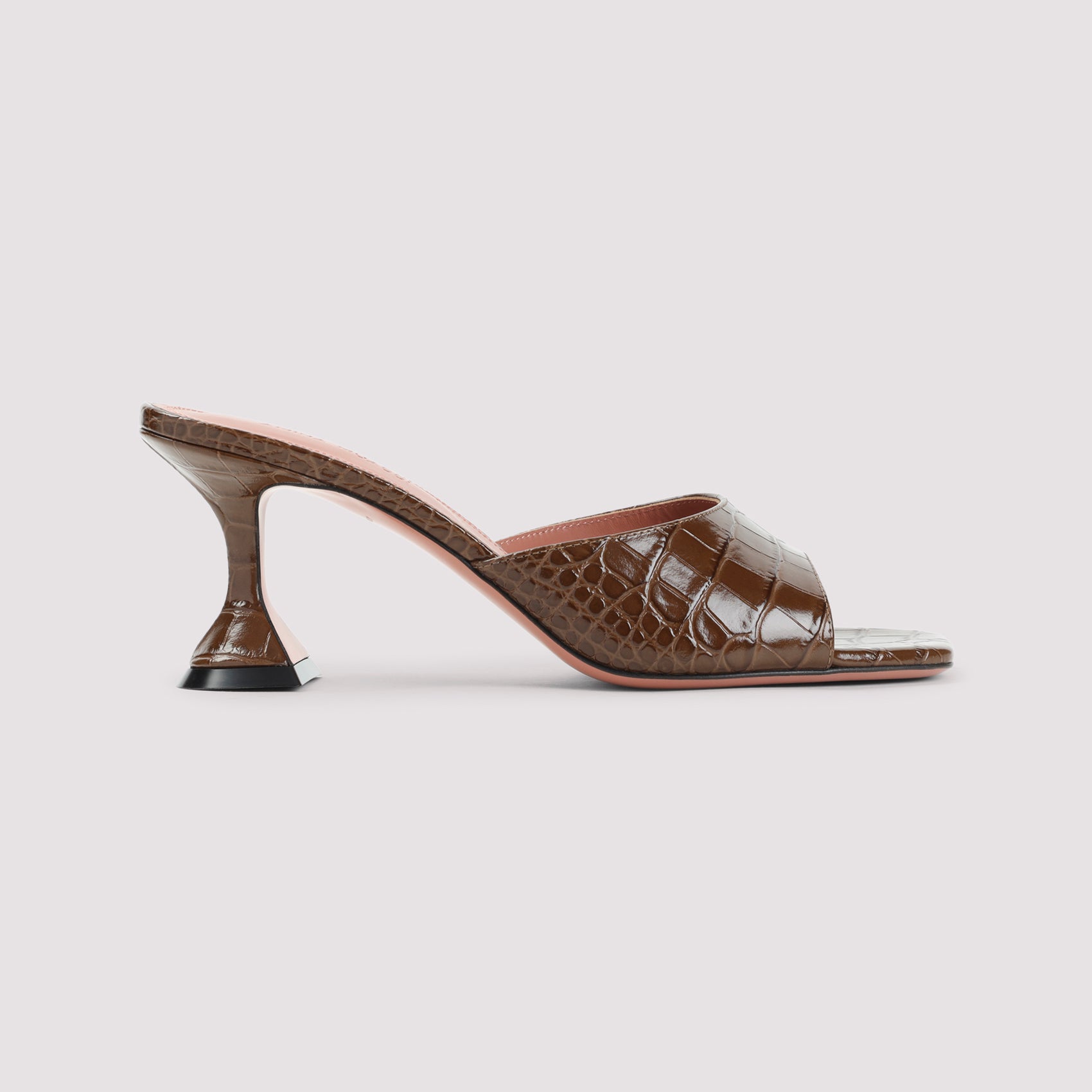 Lupita 70 Slipper Mules Brown Leather Shoe