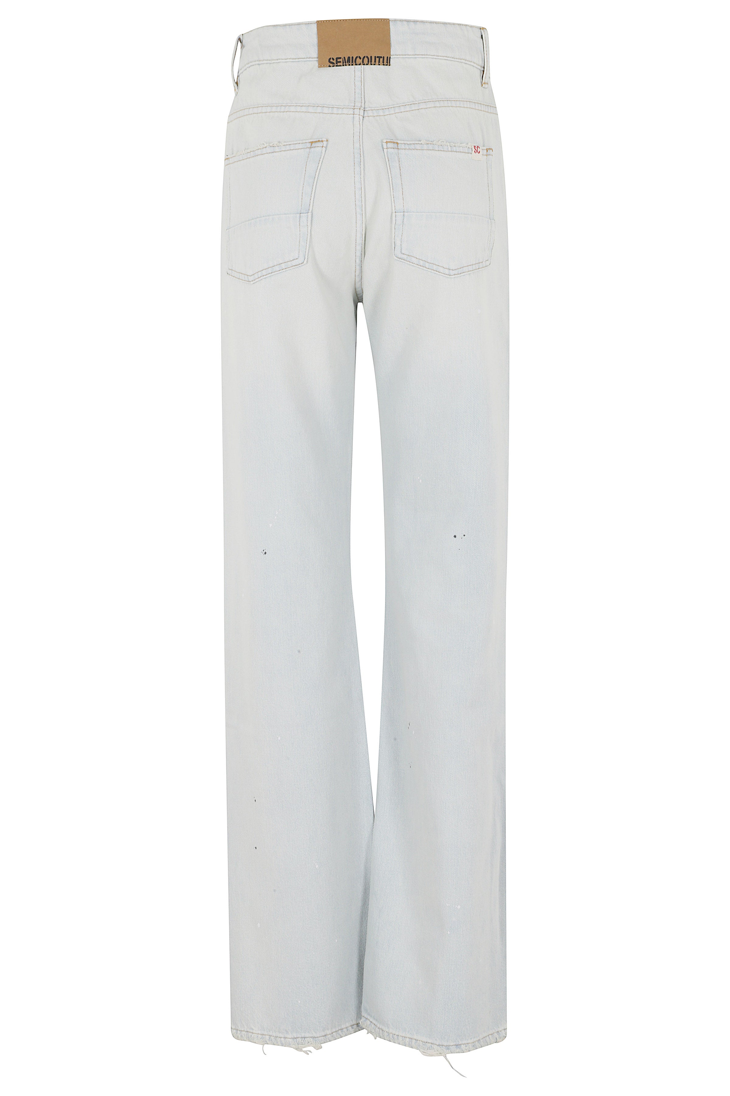 Pantalone Delma Blue Cotone Pantaloni