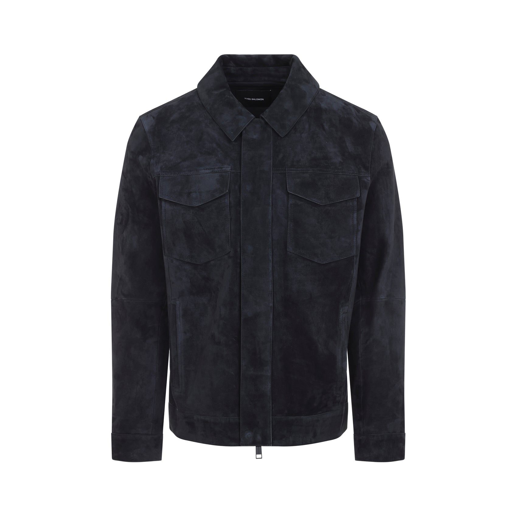 Jacket Blue Calf Cotton Polyamide
