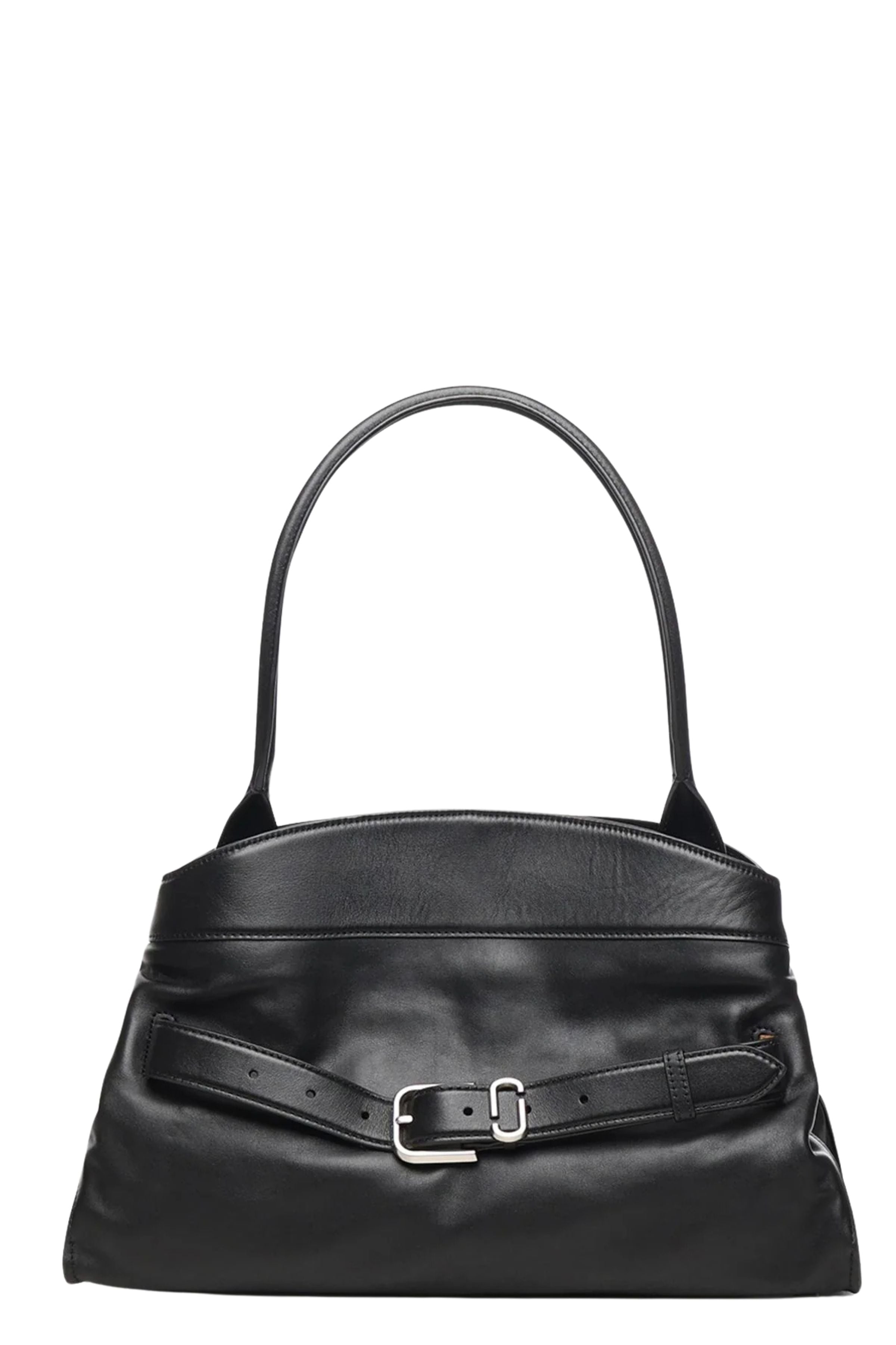 The Satchel Black Cow Leather Borsa