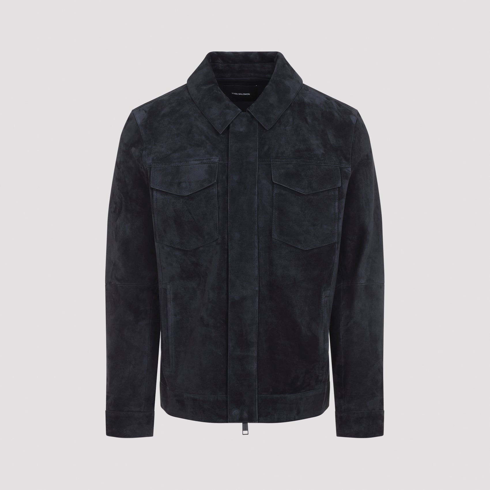 Jacket Blue Calf Cotton Polyamide
