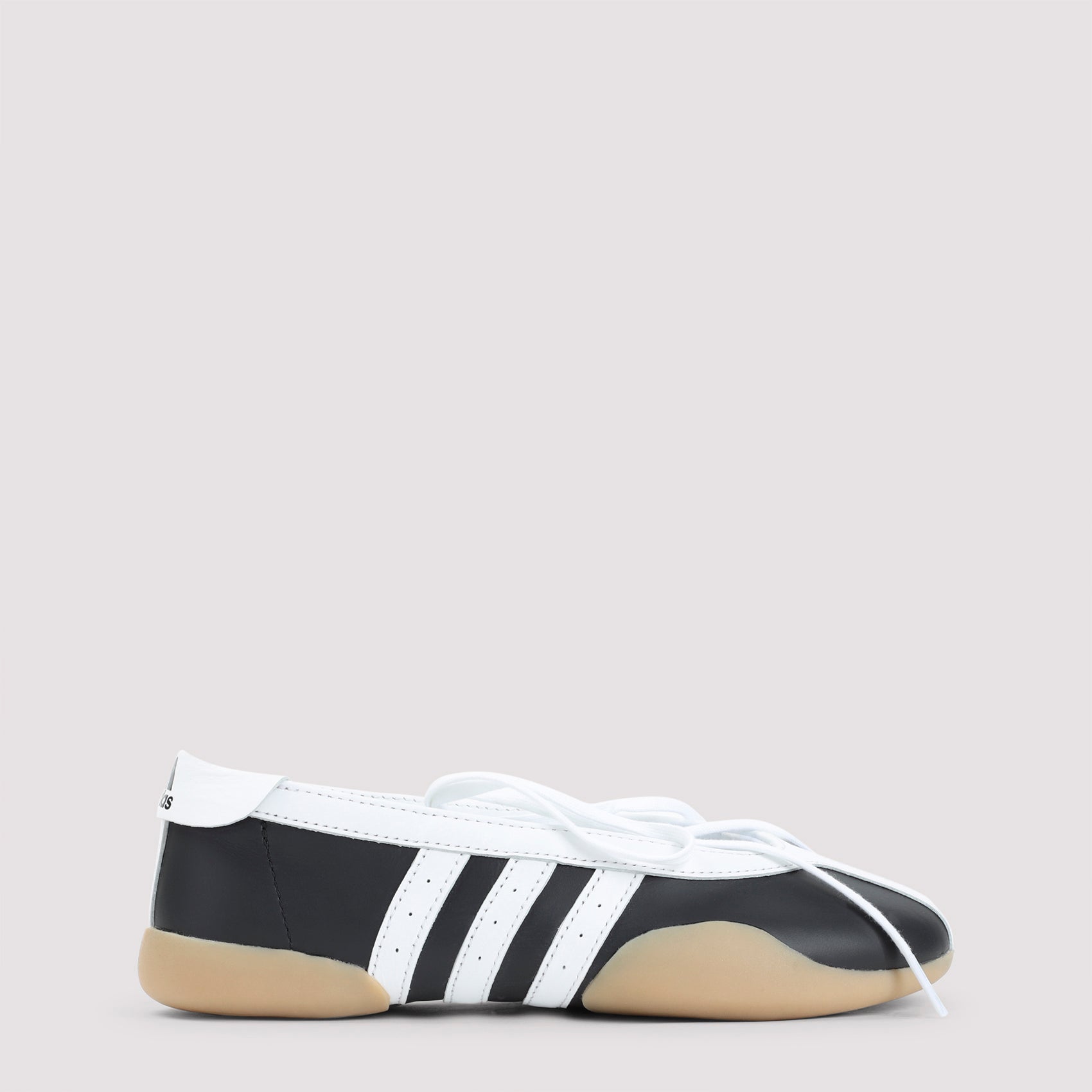 Mei Ballet Sneakers Black Leather Rubber Shoe