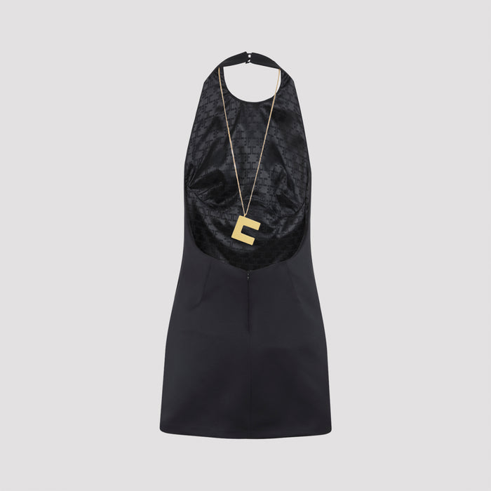 Charm Mini Dress Brown Polyester