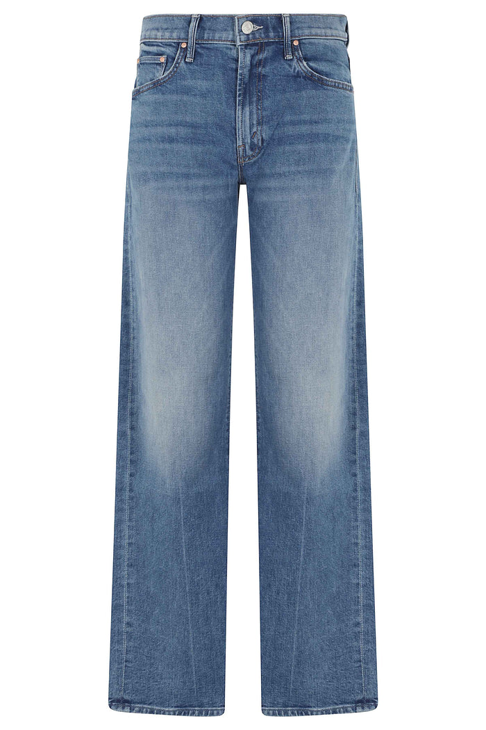 The Mid Rise Lasso Sneak Blue Cotone Elastan Jean