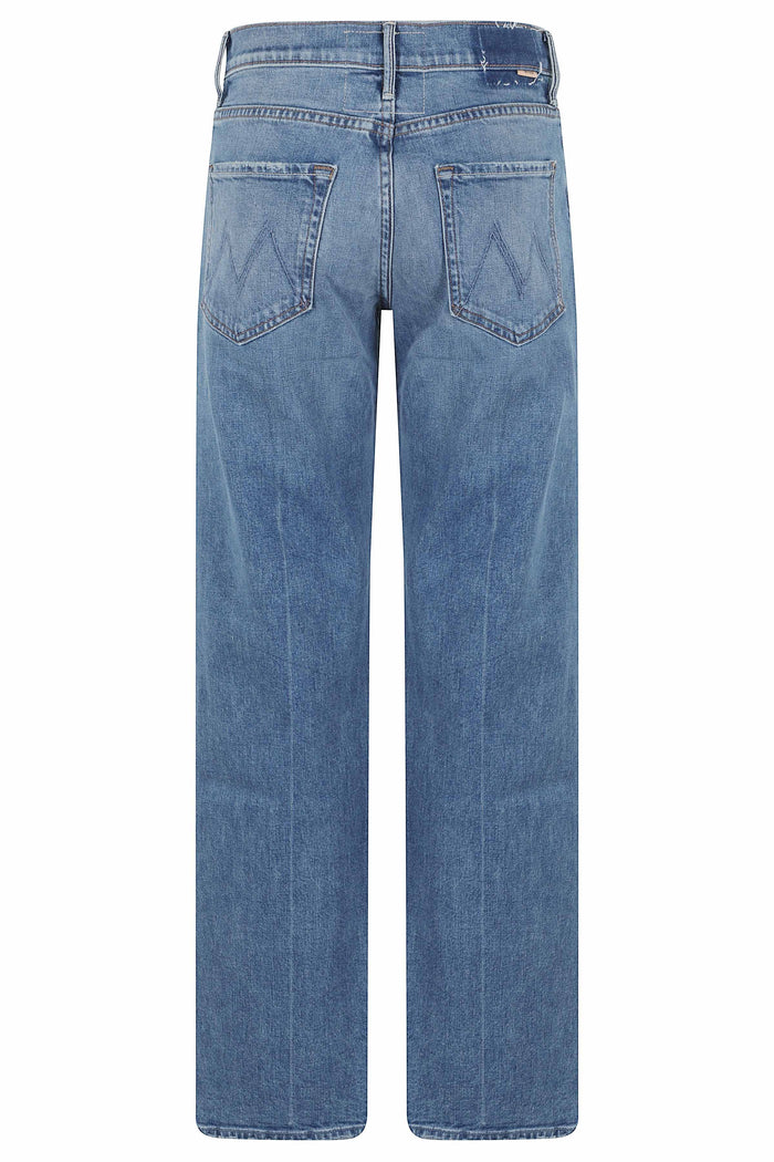 The Mid Rise Lasso Sneak Blue Cotone Elastan Jean