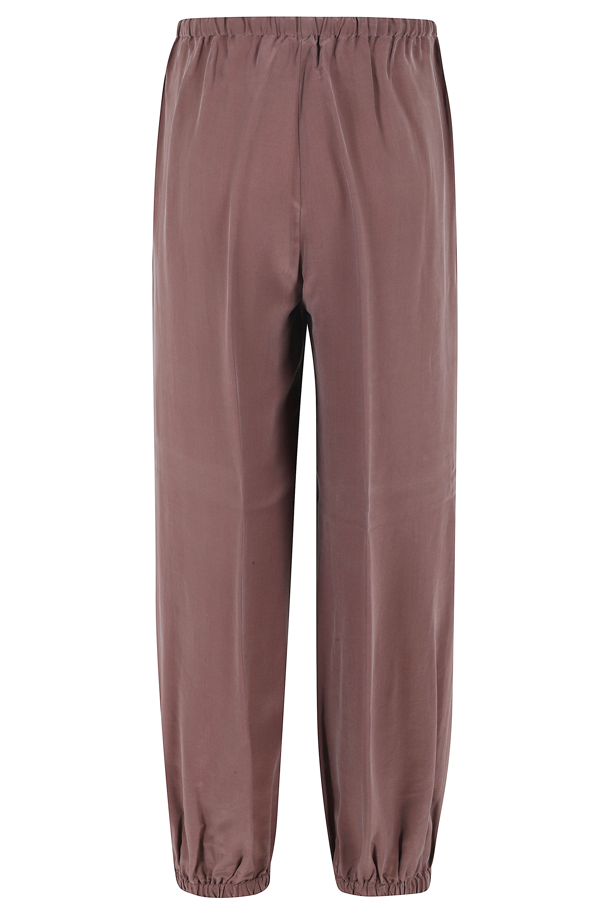 Pantalone Brown Viscosa Seta Pantaloni