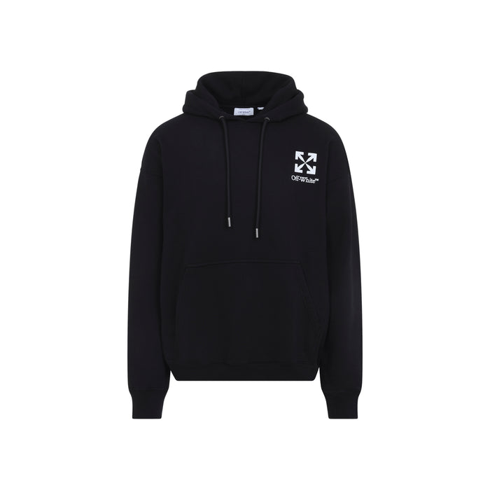 Small Arrow Skate Hoodie Black Cotton Elastane Sweatshirt