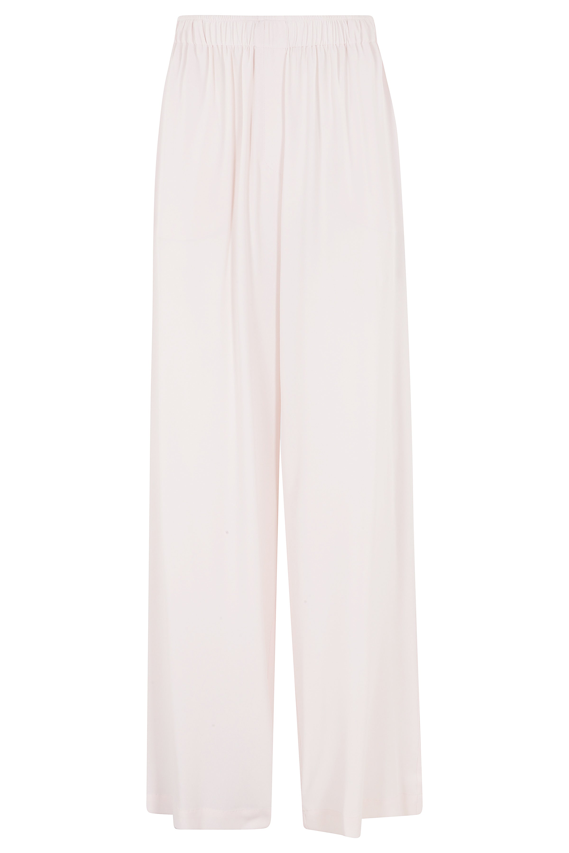 Pantalone Fluido Crepe De Chine Pink & Purple Acetato Seta Pantaloni