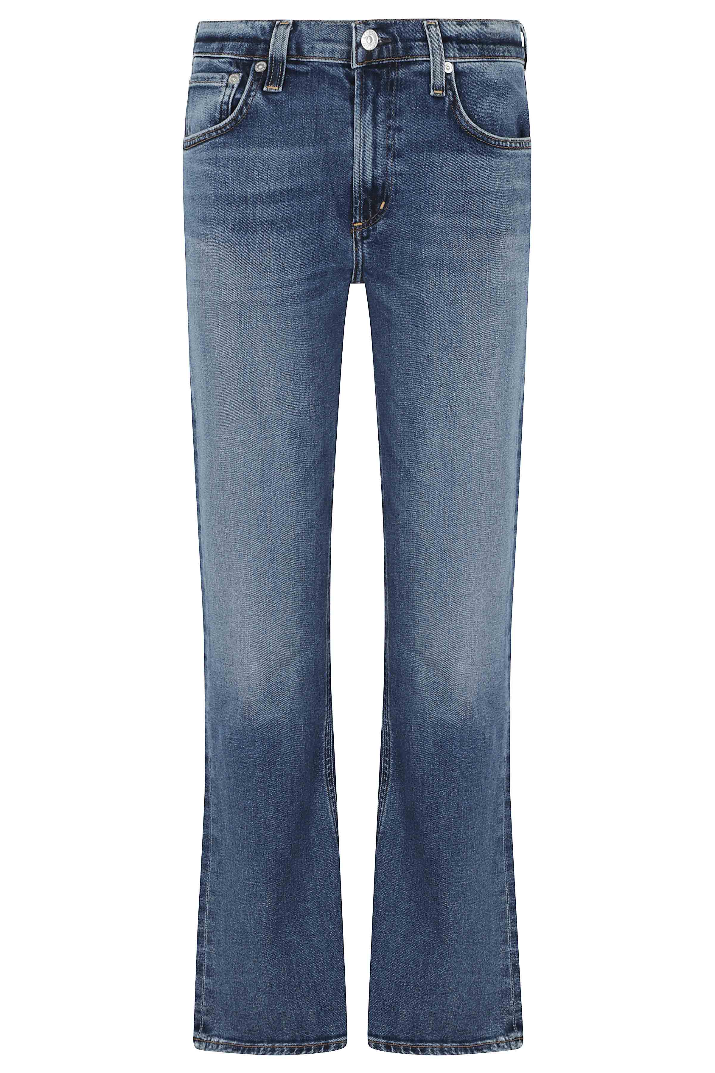 Goldie Kick Flare In Allister Blue Cotone Jean
