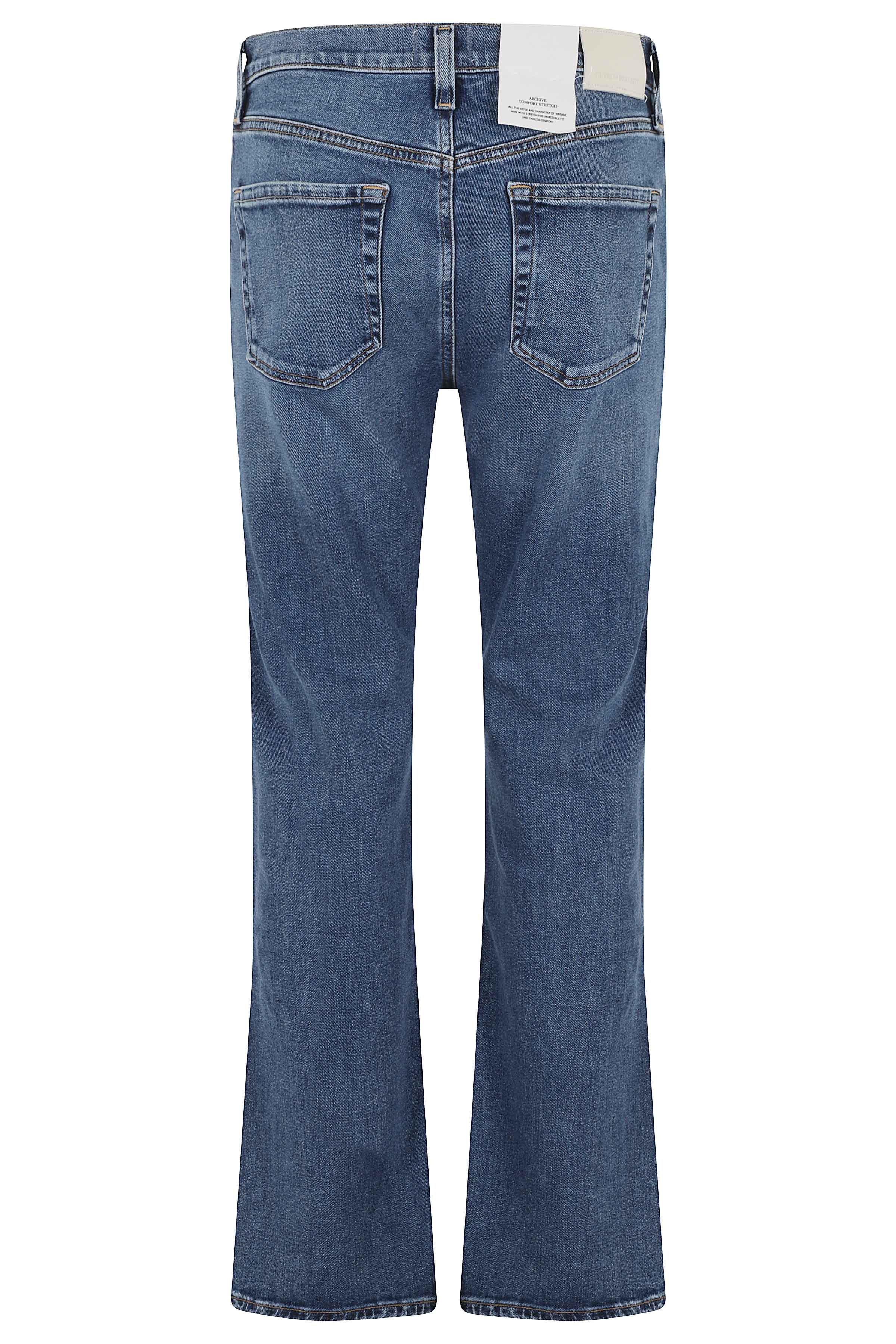 Goldie Kick Flare In Allister Blue Cotone Jean