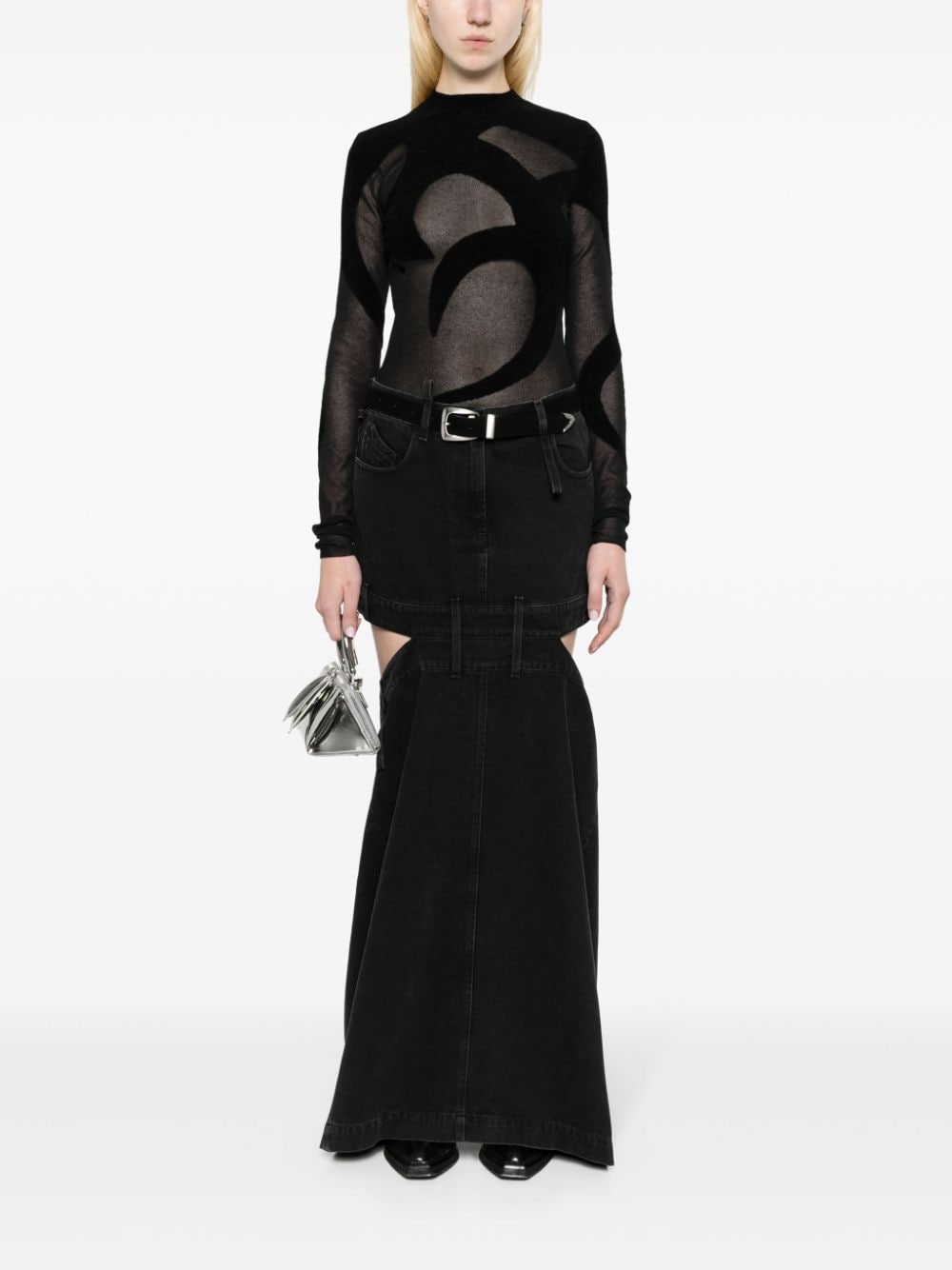 The Attico Skirts Black Lining: Polyester