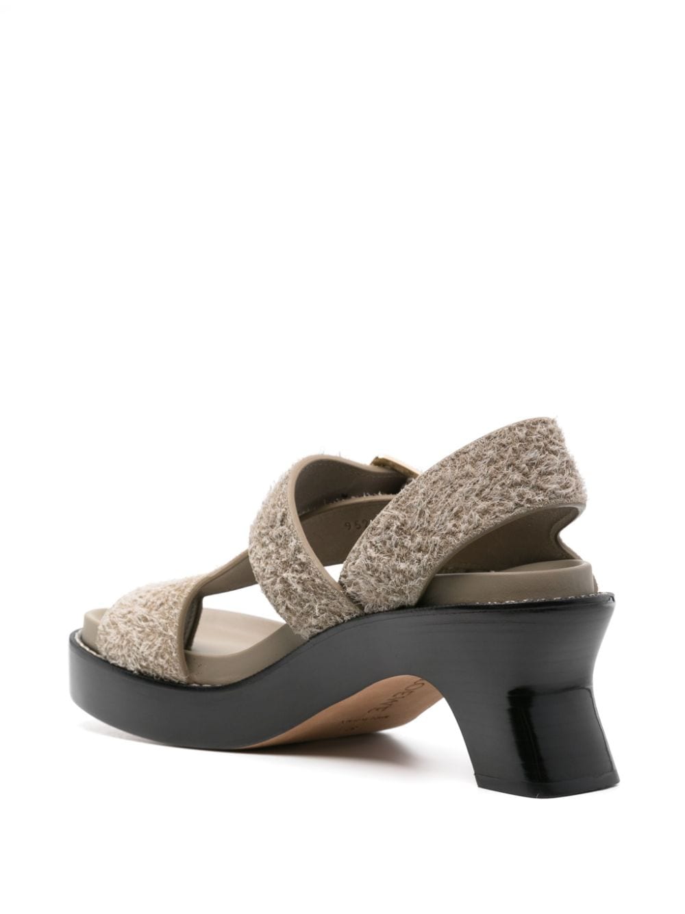Loewe Sandals Kaki Leather