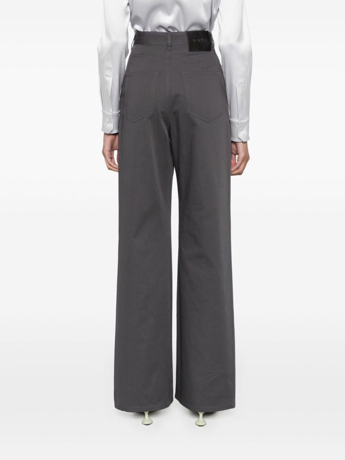 Loewe Trousers Grey Cotton