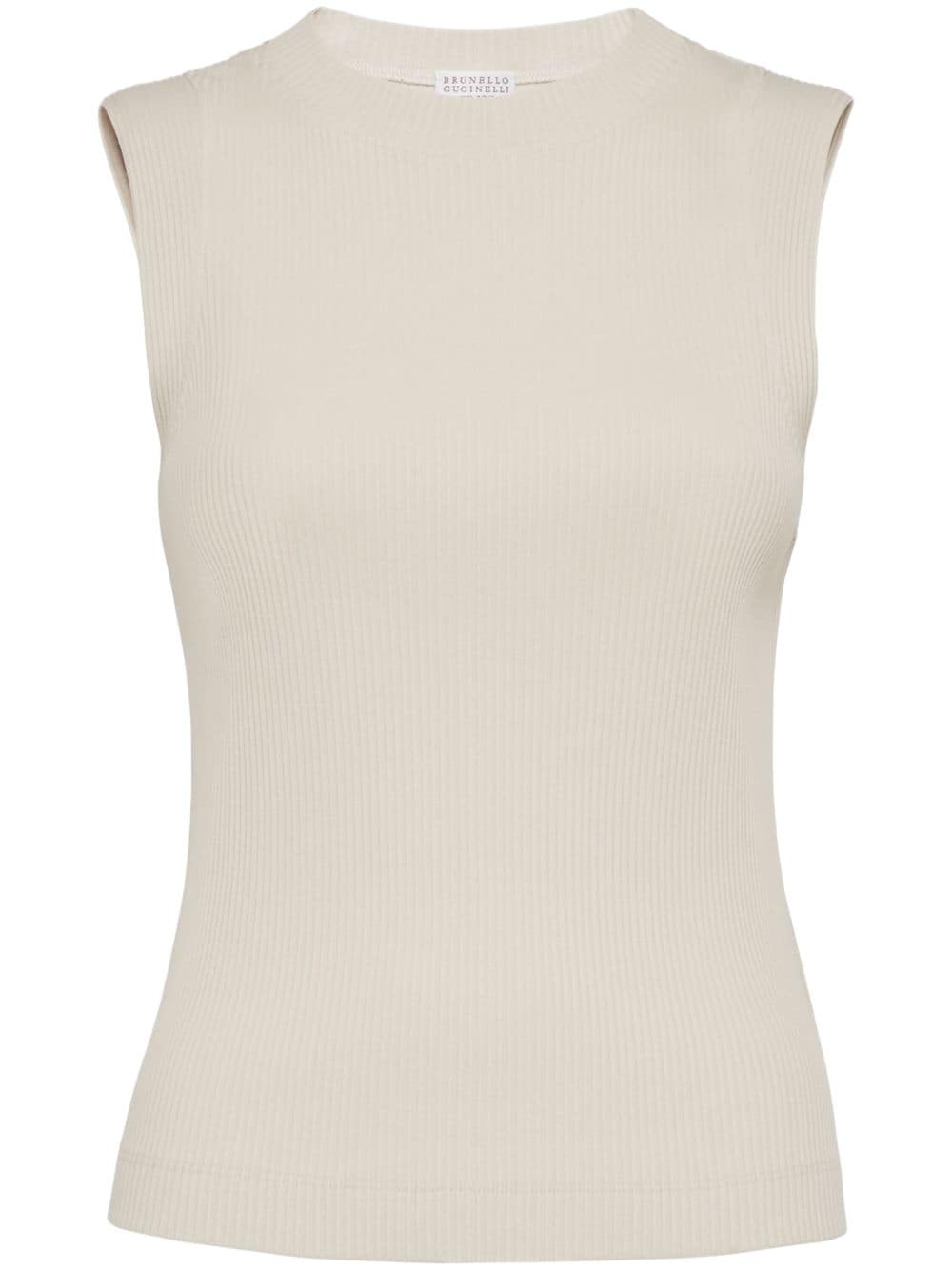 Brunello Cucinelli Top Beige Cotton