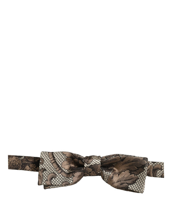 Dolce & Gabbana 100% Polyester bow tie in brown