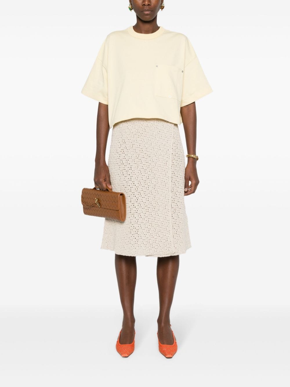 Bottega Veneta T-shirts and Polos Beige Cotton