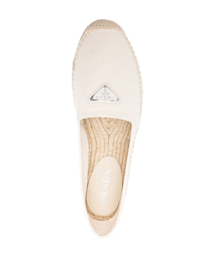 Prada Flat Shoes Beige Outer: Fabric Lining