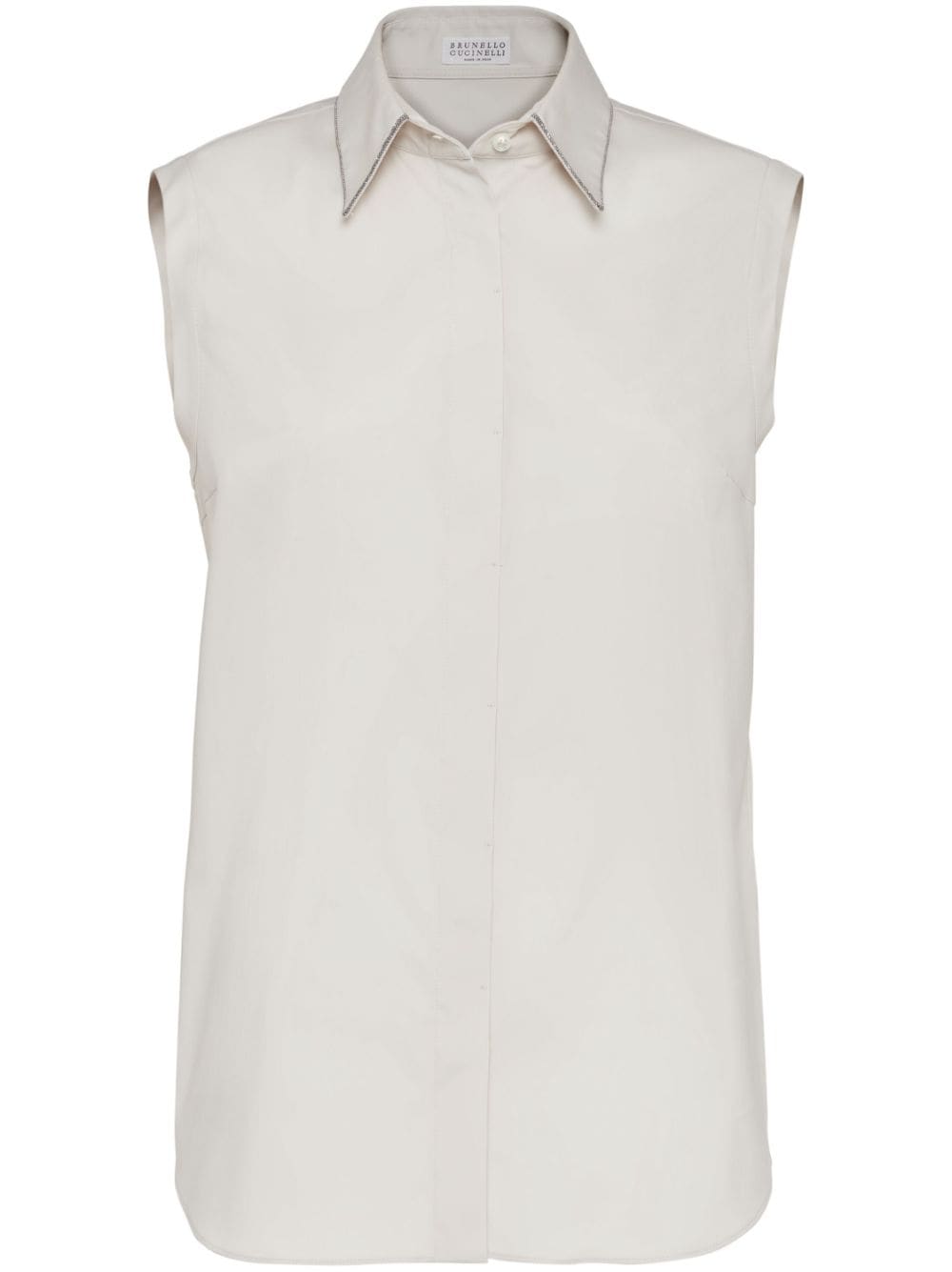 Brunello Cucinelli Shirts Grigio Chiaro Cotton