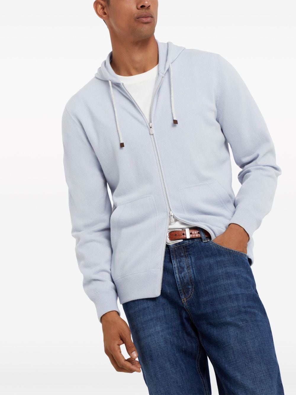 Brunello Cucinelli Sweaters Azzurro Cashmere