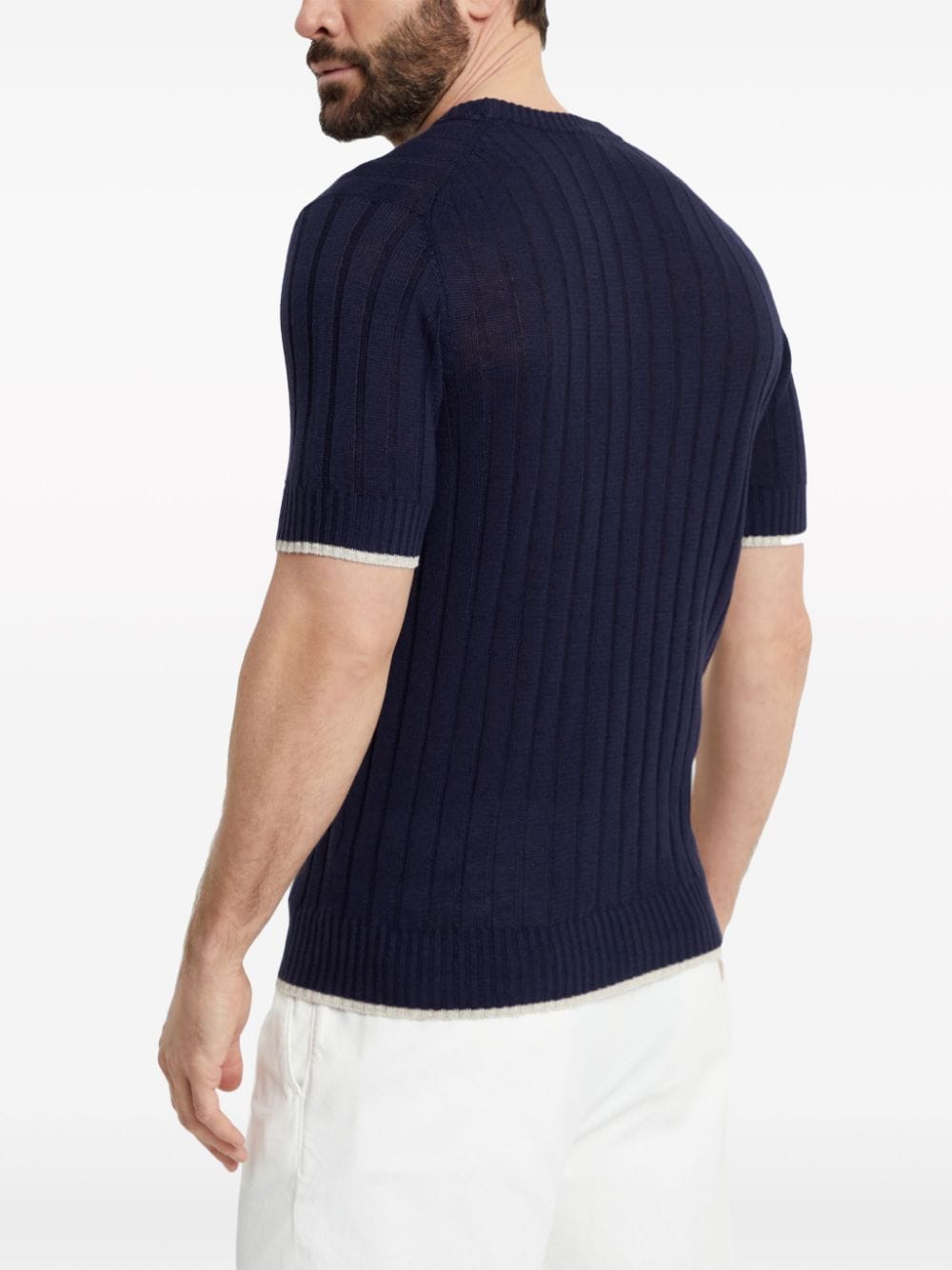 Brunello Cucinelli Sweaters Blu Linen/flax