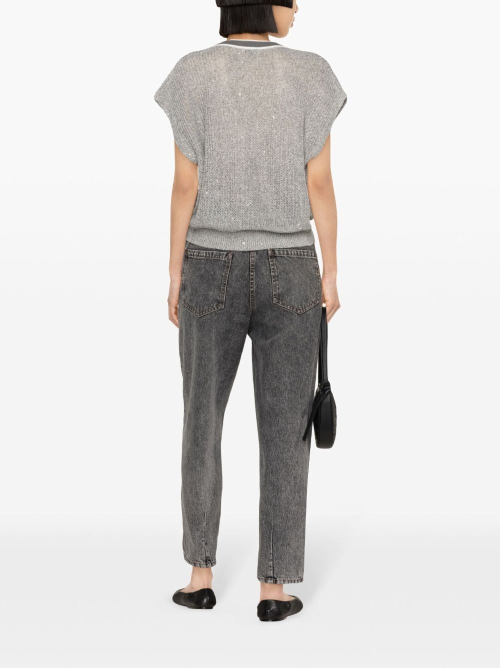 Brunello Cucinelli Sweaters Grigio Polyester