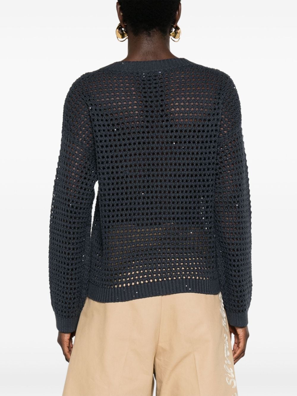Brunello Cucinelli Sweaters Blu Cotton
