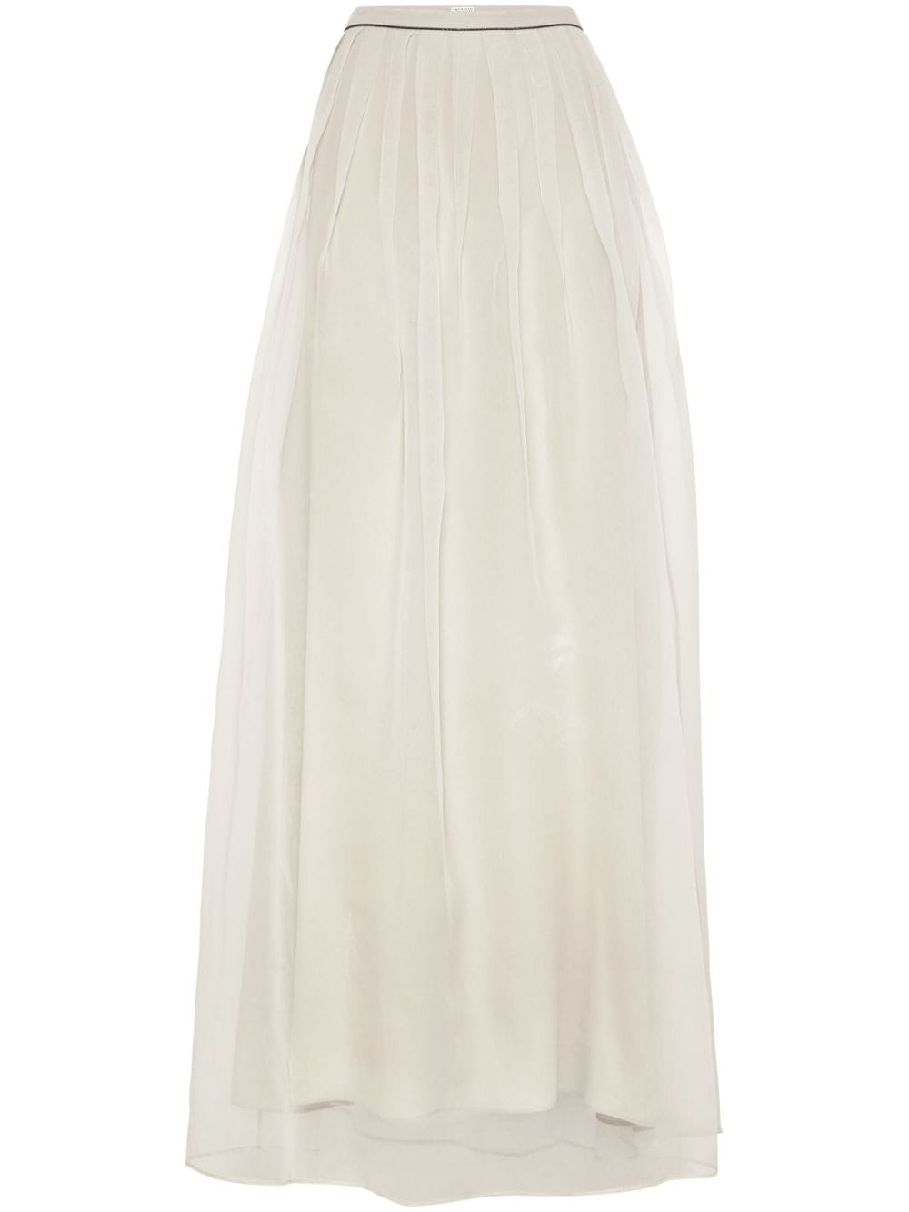 Brunello Cucinelli Skirts Beige Silk