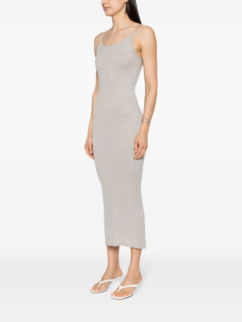Majestic Dresses Dove Grey Viscose Elastane