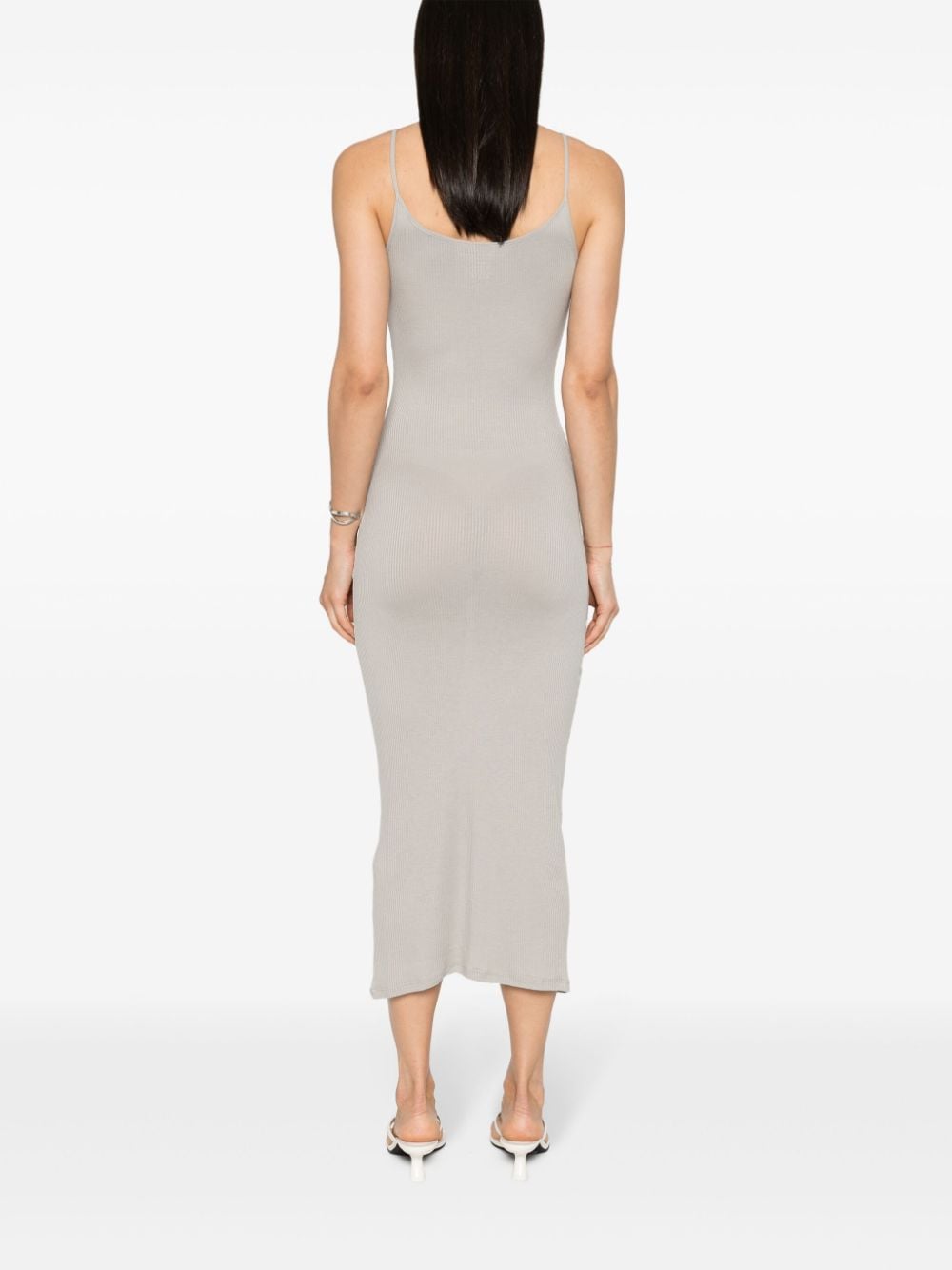 Majestic Dresses Dove Grey Viscose Elastane