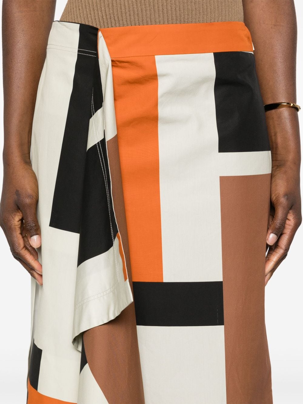 Fendi Skirts Orange Cotton