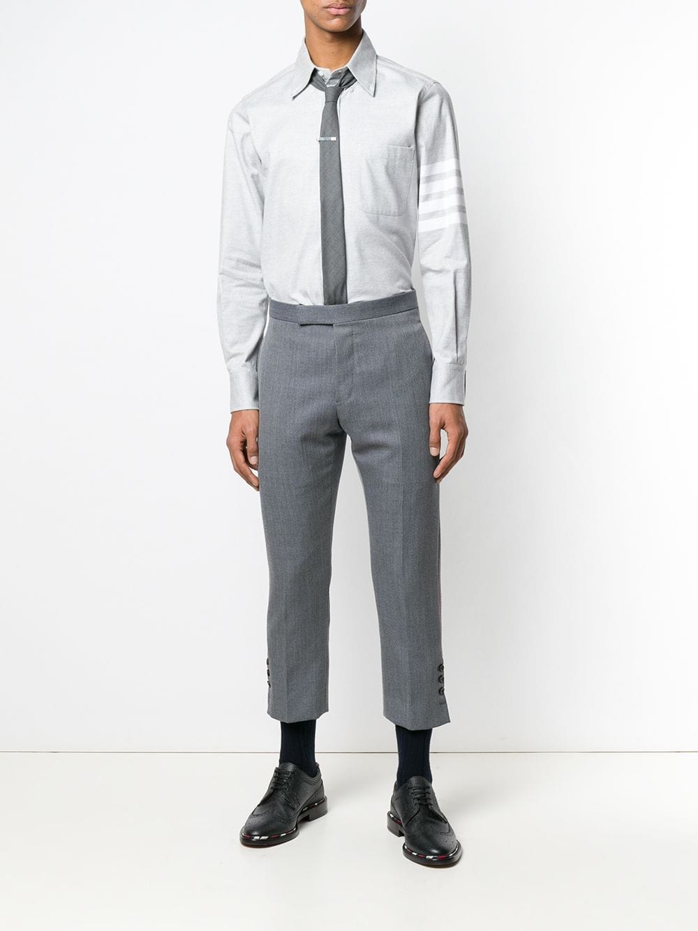 Thom Browne Shirts Grey Cotton