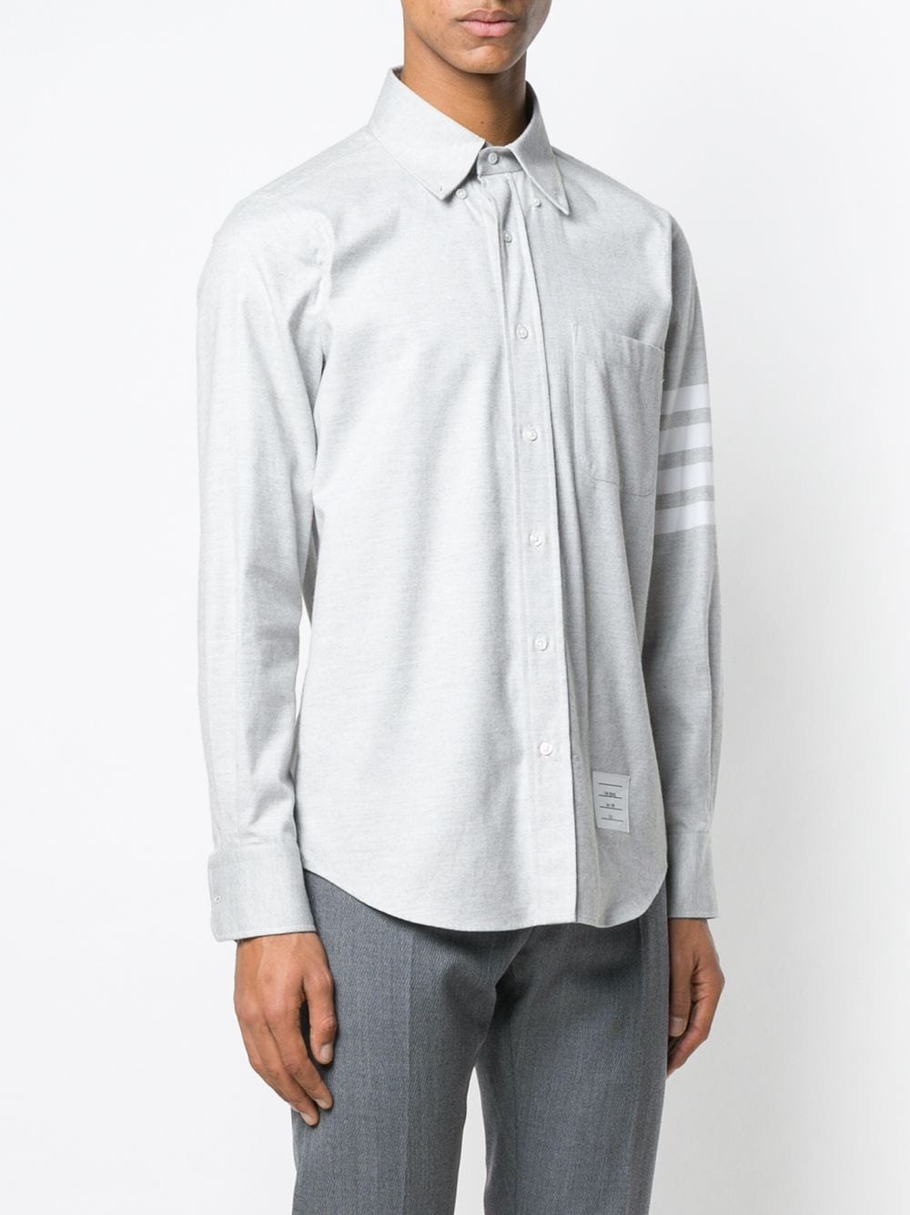 Thom Browne Shirts Grey Cotton