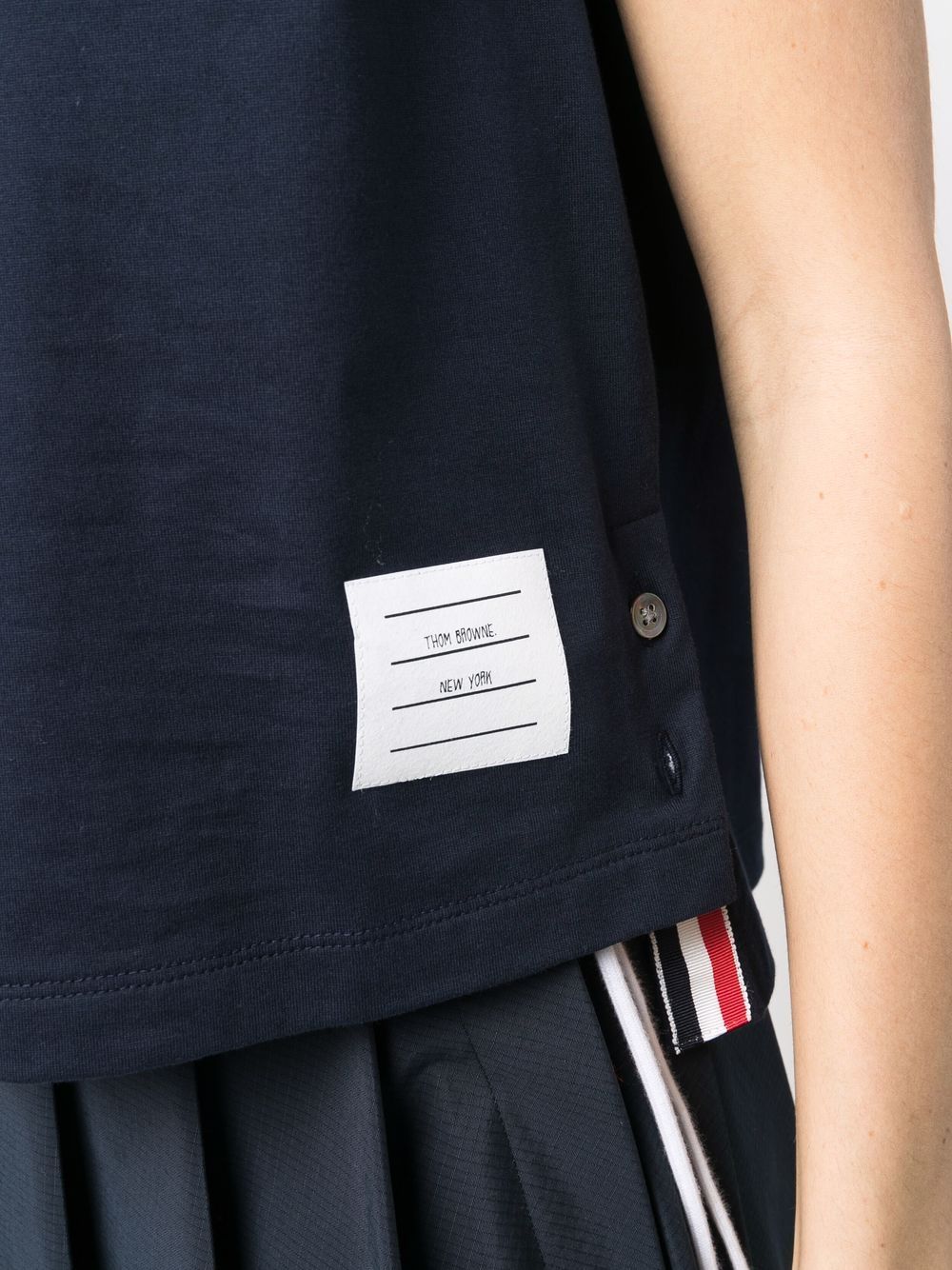 Thom Browne T-Shirts And Polos Blue Cotton