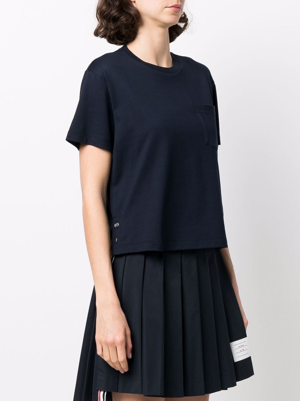 Thom Browne T-Shirts And Polos Blue Cotton