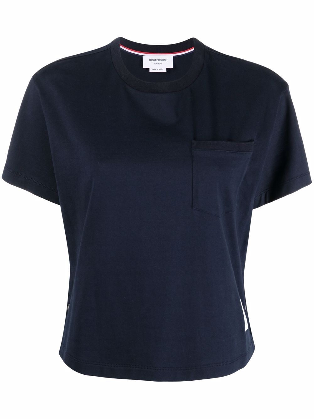 Thom Browne T-Shirts And Polos Blue Cotton
