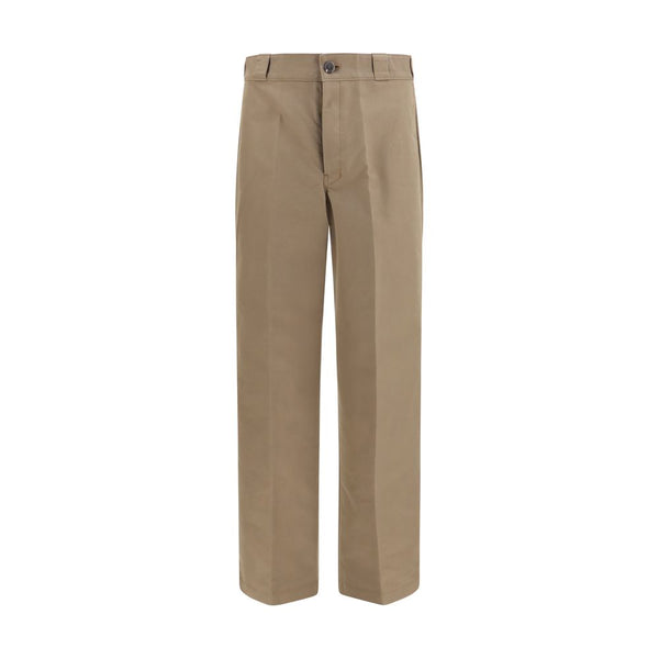 Prada 51% Cotton 49% Polyamide trousers in brown