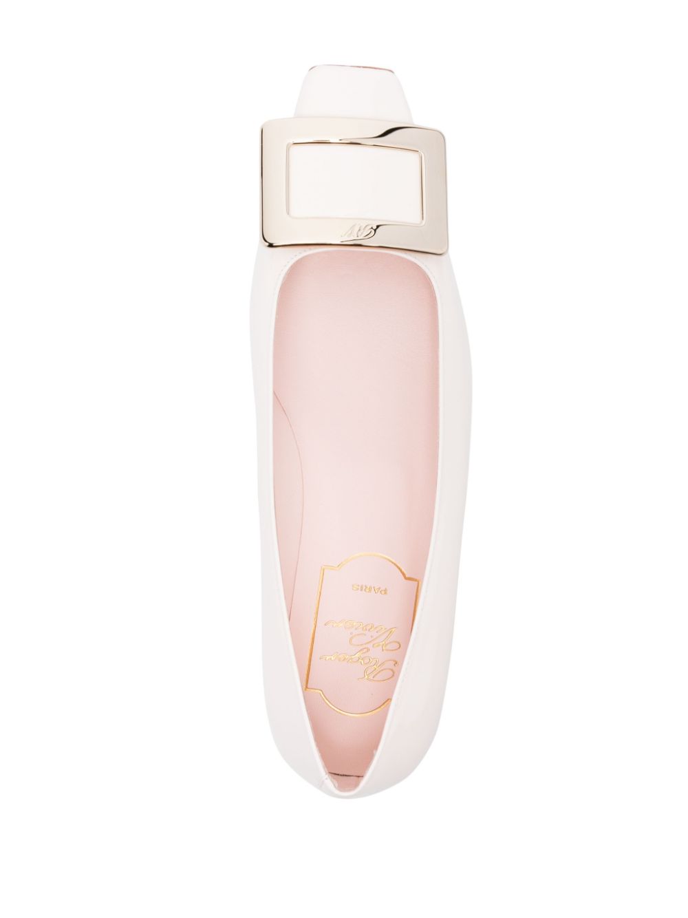 Roger Vivier Flat Shoes White Patent Leather Upper
