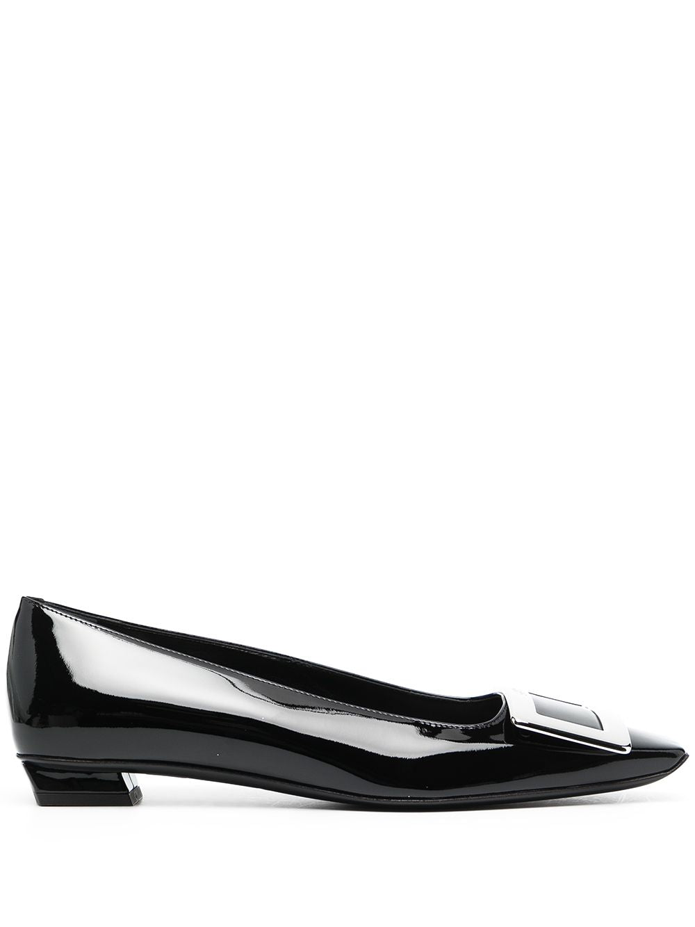 Roger Vivier Flat Shoes Black Leather
