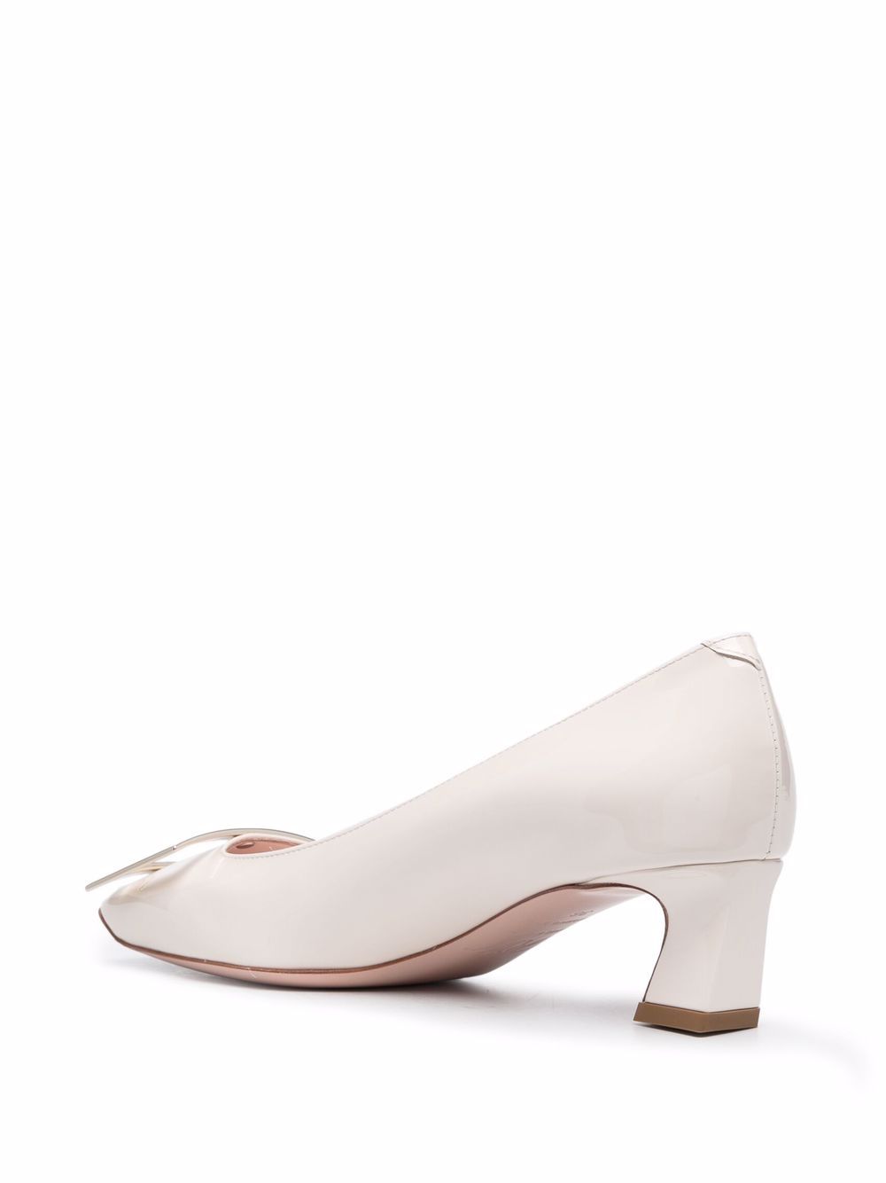 Roger Vivier With Heel White Patent Leather