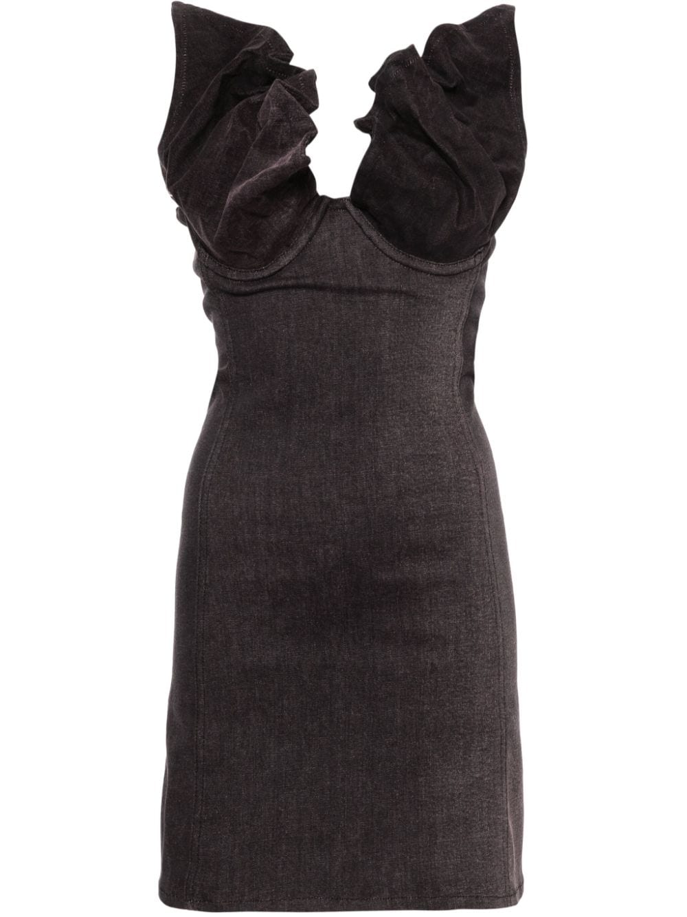 Y-PROJECT Dresses Black Cotton Elastane