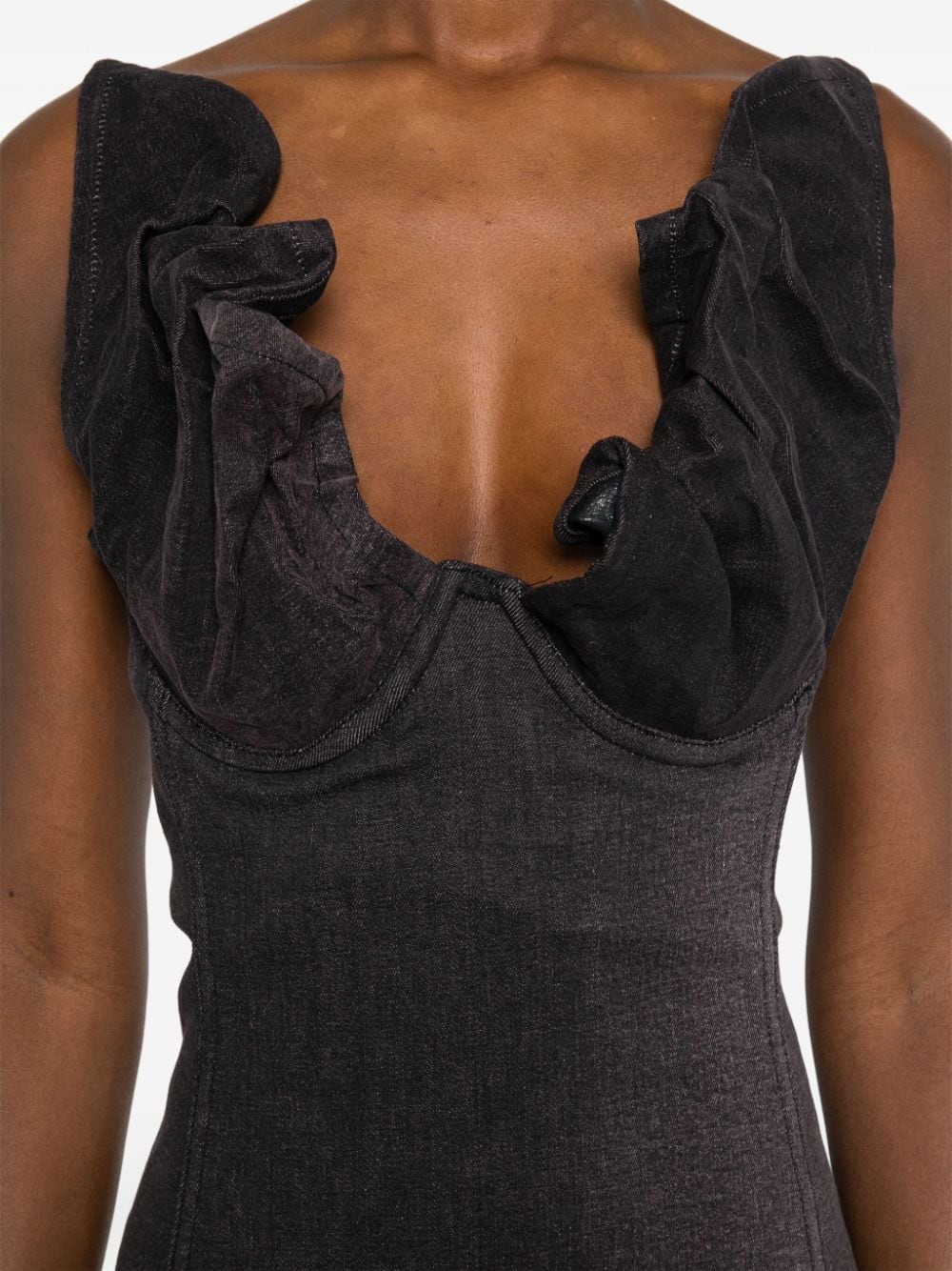 Y-PROJECT Dresses Black Cotton Elastane