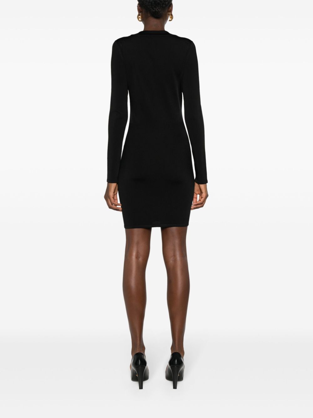 Saint Laurent Dresses Black Viscose Polyamide Elastae
